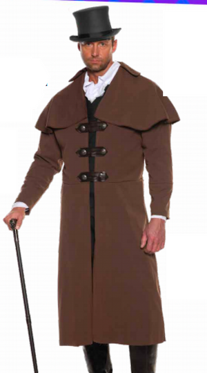 COSTUME RENTAL - C104 Victorian Carriage Coat / Interview with a Vampire 1 pc Large