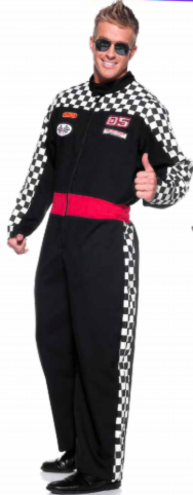 COSTUME RENTAL - O55A Race Car Driver 1 pc Large