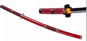 COSTUME RENTAL:  Z478 Ninja Katana RED RENTAL