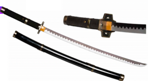 COSTUME RENTAL:  Z479 Ninja Katana Black RENTAL