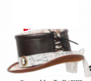 COSTUME RENTAL - Z458 Victorian Topat (brown and ivory)