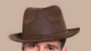 COSTUME RENTAL - Z465 Brown Gangster Hat