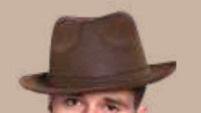 COSTUME RENTAL - Z465 Brown Gangster Hat