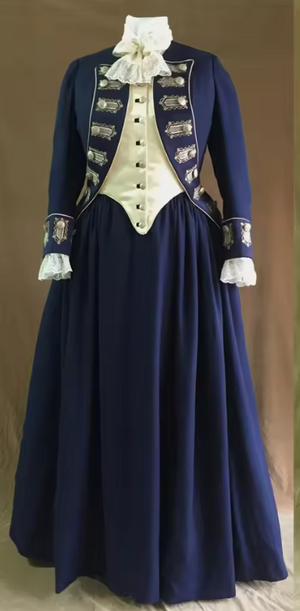 COSTUME RENTAL -B58 1700's Riding Habit 5 pcs Large