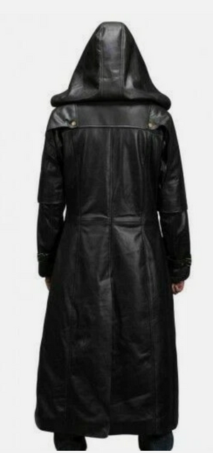 COSTUME RENTAL - F56 Badlands Huntsman Hooded Leather Coat XL 1 pc