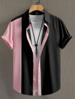 COSTUME RENTAL - J50B 1950's Bowling Shirt Med