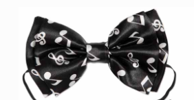 ACCESS: Bowtie, Musical Notes, black