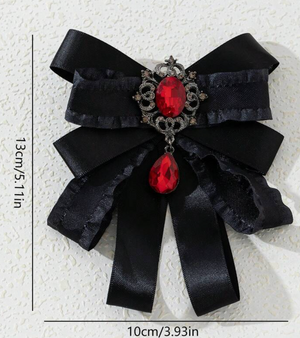 ACCESS: Vampire Collar with ruby red stone