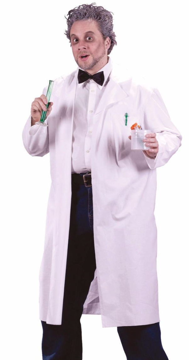 ADULT COSTUME: Mad Scientist Lab Coat