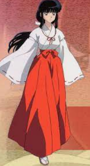 COSTUME RENTAL - D99E Kikyo Kimono (Inuyasha) 4 pc Medium