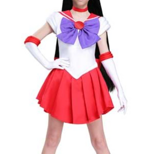 COSTUME RENTAL - D99C Sailor Mars Large   5 pcs