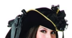 COSTUME RENTAL - G16C Ships Ahoy Pirate Girl 3 pc PLUS