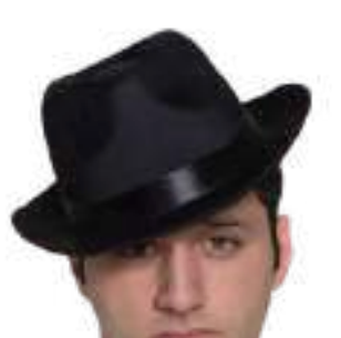 HAT: Fedora/Gangster Hat, Black