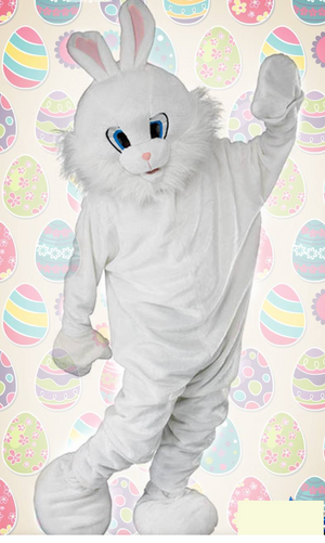 ADULT COSTUME: Plush Bunny Mascot