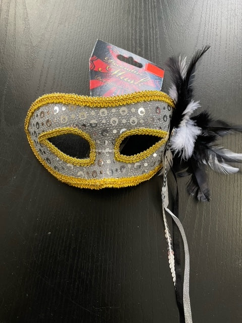 MASK: Gold and Silver Sequin Eye Mask