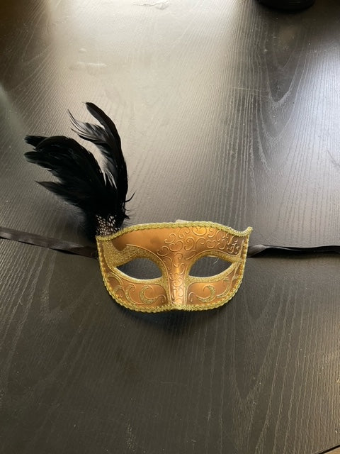 MASK:  Gold Masquerade Mask