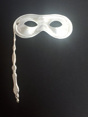 MASK: Silver Mask on Stick