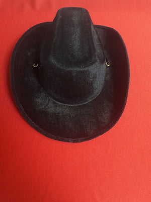 HAT: Cowboy deluxe felt Hat, black