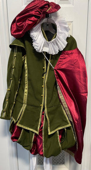 COSTUME RENTAL - A15A Romeo  or Shakespeare XL 6 pcs