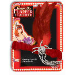 ACCESS: 1920's Red Flapper Headpiece