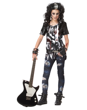 KIDS COSTUME: Rocked out Zombie Medium