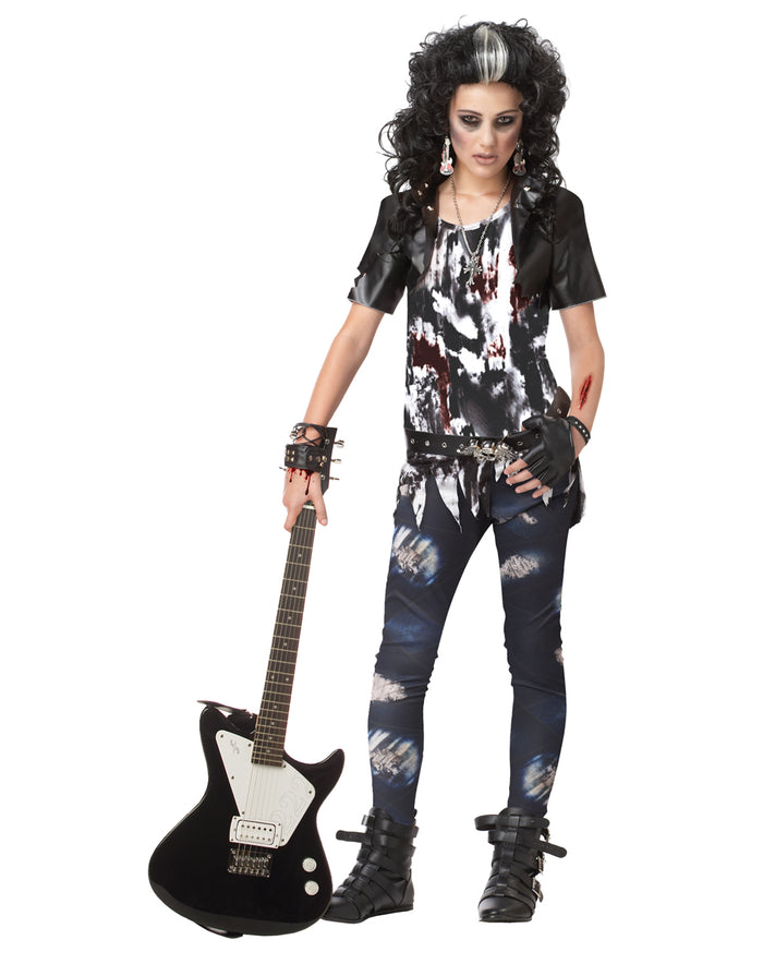 KIDS COSTUME: Rocked out Zombie Medium AVAILABLE ONLINE ONLY