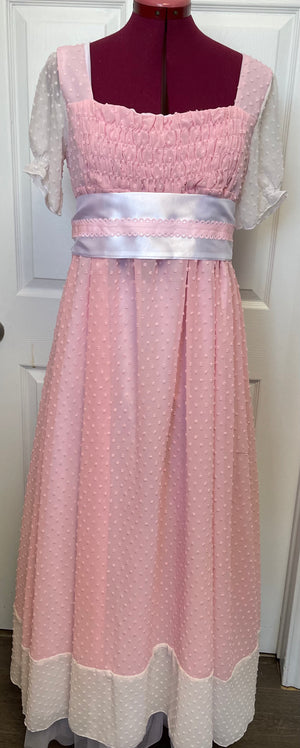 COSTUME RENTAL - c6 Bridgerton Dress Pink Medium
