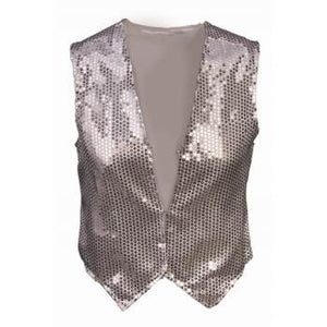 ACCESS: Silver Sequin Dot Vest