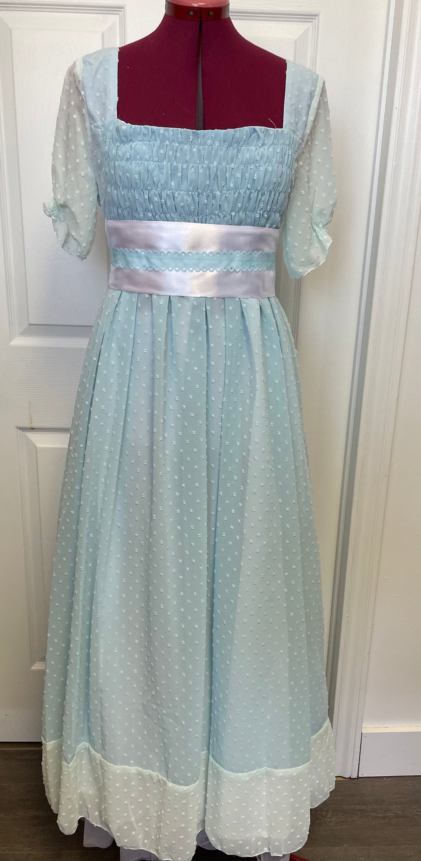 COSTUME RENTAL - C3 Wendy or Bridgerton Dress Blue LARGE Woodbridge Costume Rentals COSTUME RENTAL - C3 Wendy or Bridgerton Dress Blue LARGE Woodbridge Costume Rentals