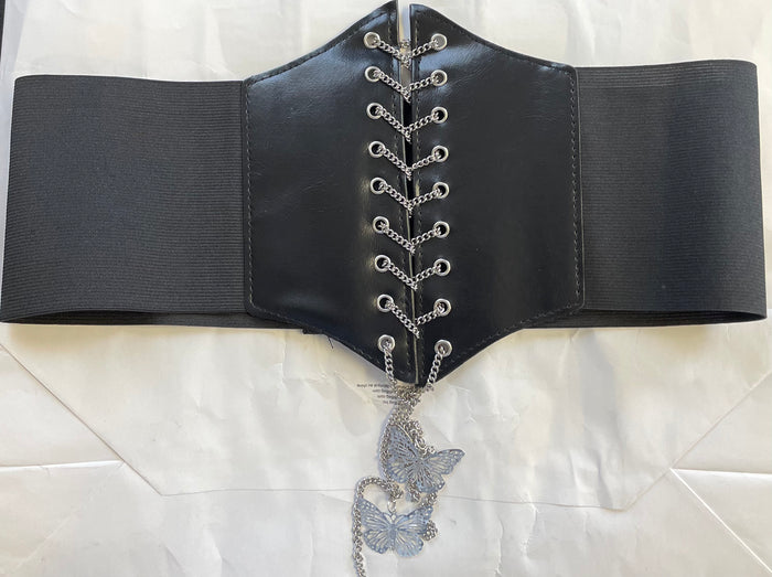 COSTUME RENTAL - G22B Pirate/Medieval Belt Black