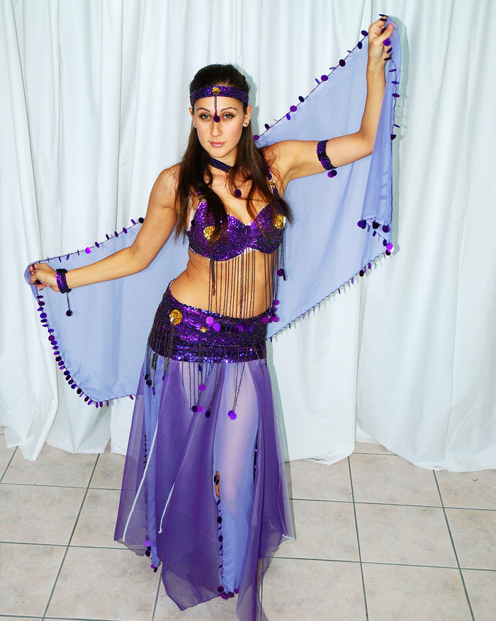 COSTUME RENTAL - I10 Belly Dancer 13pc small