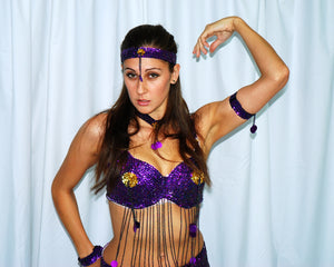 COSTUME RENTAL - I10 Belly Dancer 13pc small