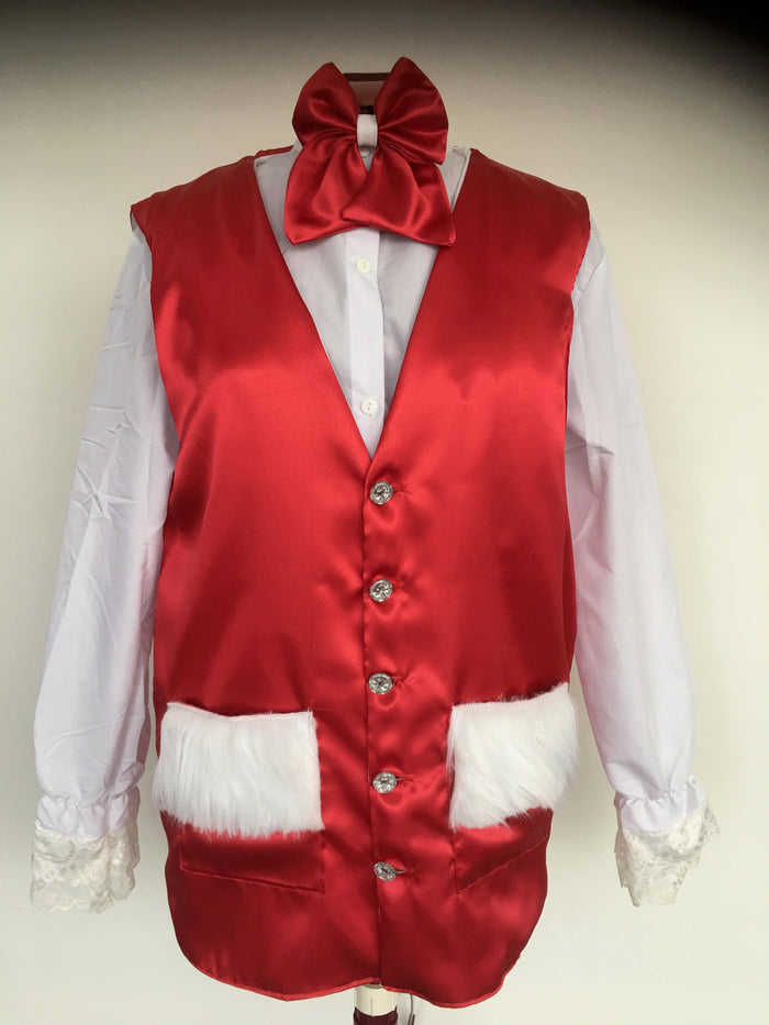 COSTUME RENTAL - S121 Christmas Vest and bowtie