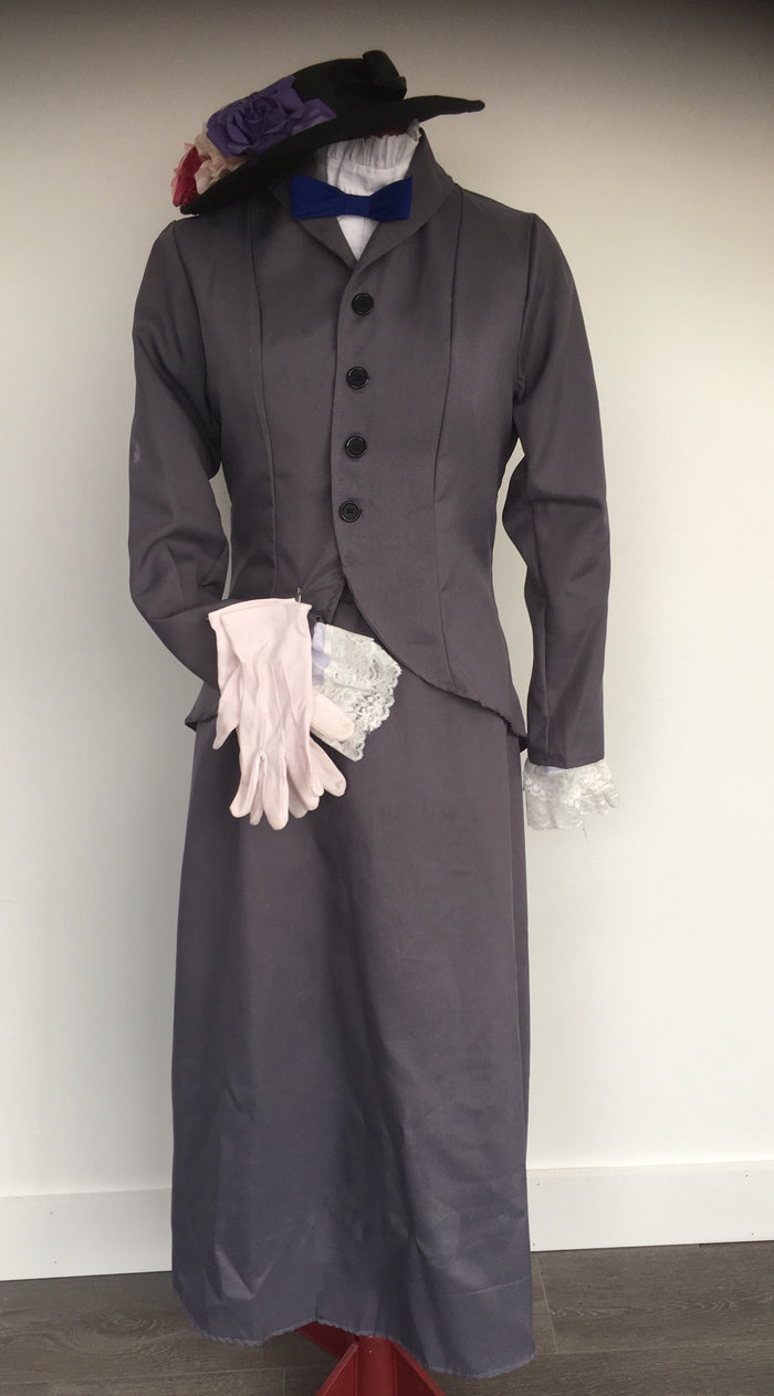 COSTUME RENTAL - D25 Mary Poppins 6 pc MED