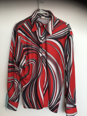 COSTUME RENTAL - X43 Disco Shirt, red oil slick