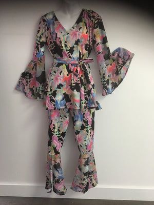 COSTUME RENTAL - X268B Floral Disco Outfit