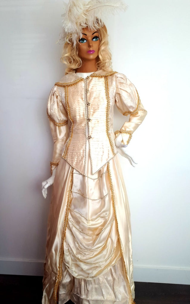 COSTUME RENTAL - c49 1900's Victorian Dress 3 pieces Small