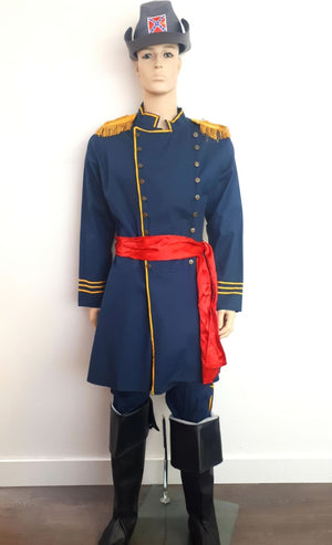 COSTUME RENTAL - C23 Confederate Officer 6pc Large