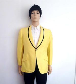 COSTUME RENTAL - X54 1970's Tuxedo Yellow LRG 4 pcs