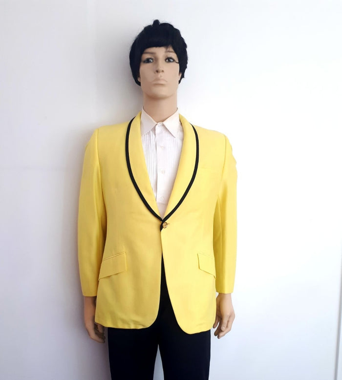 COSTUME RENTAL - X54 1970's Tuxedo Yellow LRG 4 pcs