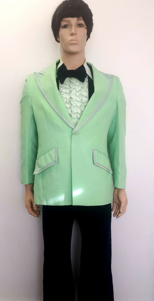 COSTUME RENTAL - X48 1970's Tuxedo, Green