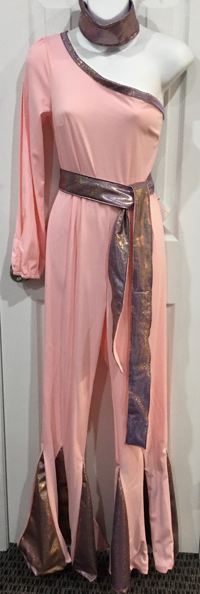 COSTUME RENTAL - X304 Jumpsuit, Pink Disco MED