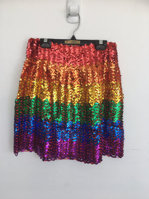 COSTUME RENTAL - X253k and X253L Sequin Rainbow Skirt