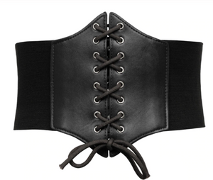 COSTUME RENTAL - G21 Medieval Belt black 1 pc