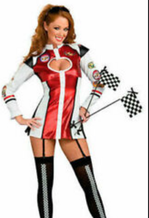 ADULT COSTUME:  Pit Stop Racer Dress
