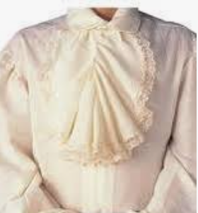 COSTUME RENTAL - g5 White Cavalier Shirt Large 2 pc