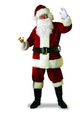 ADULT COSTUMES:  ULTRA VELVET DELUXE SANTA SUIT  XL