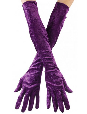 ACCESS: Gloves, Purple Formal Velvet