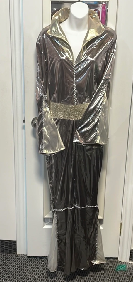 COSTUME RENTAL - X288A Sugar Baby Holographic Jumpsuit LRG 2 pcs