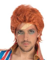WIG: Orange Rockstar Bowie Wig